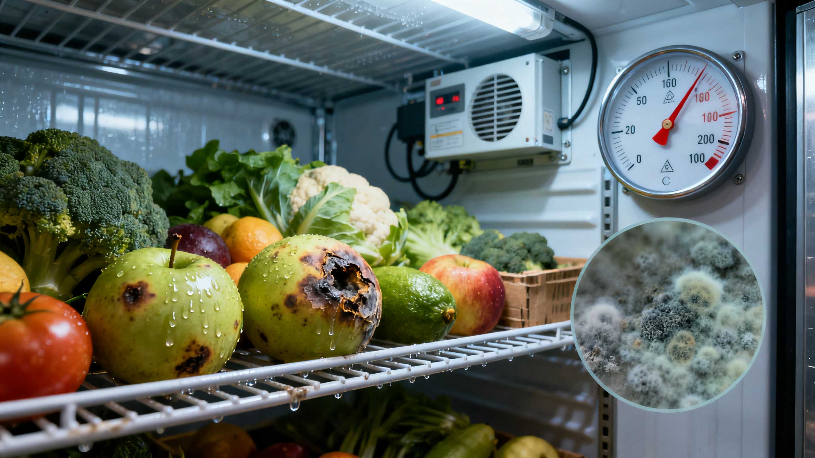 جلد الفاكهة والخضروات في بيئة رطوبة عالية